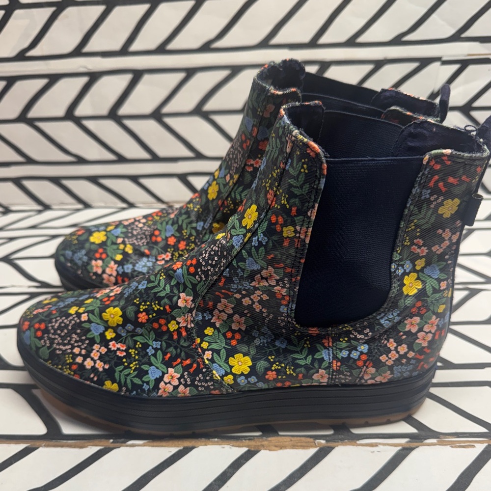 Keds X Rifle Paper Co. Platform Chelsea Lug Boot- NEW- size 11